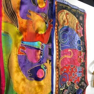 Laurel Burch Colorful Animal Print Scarf